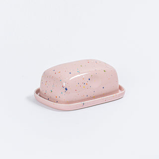 New Party Butter Dish Pink - Egg Back Home