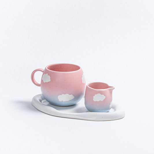 Cloud Sunset Breakfast in White Sky Set 3 Pieces