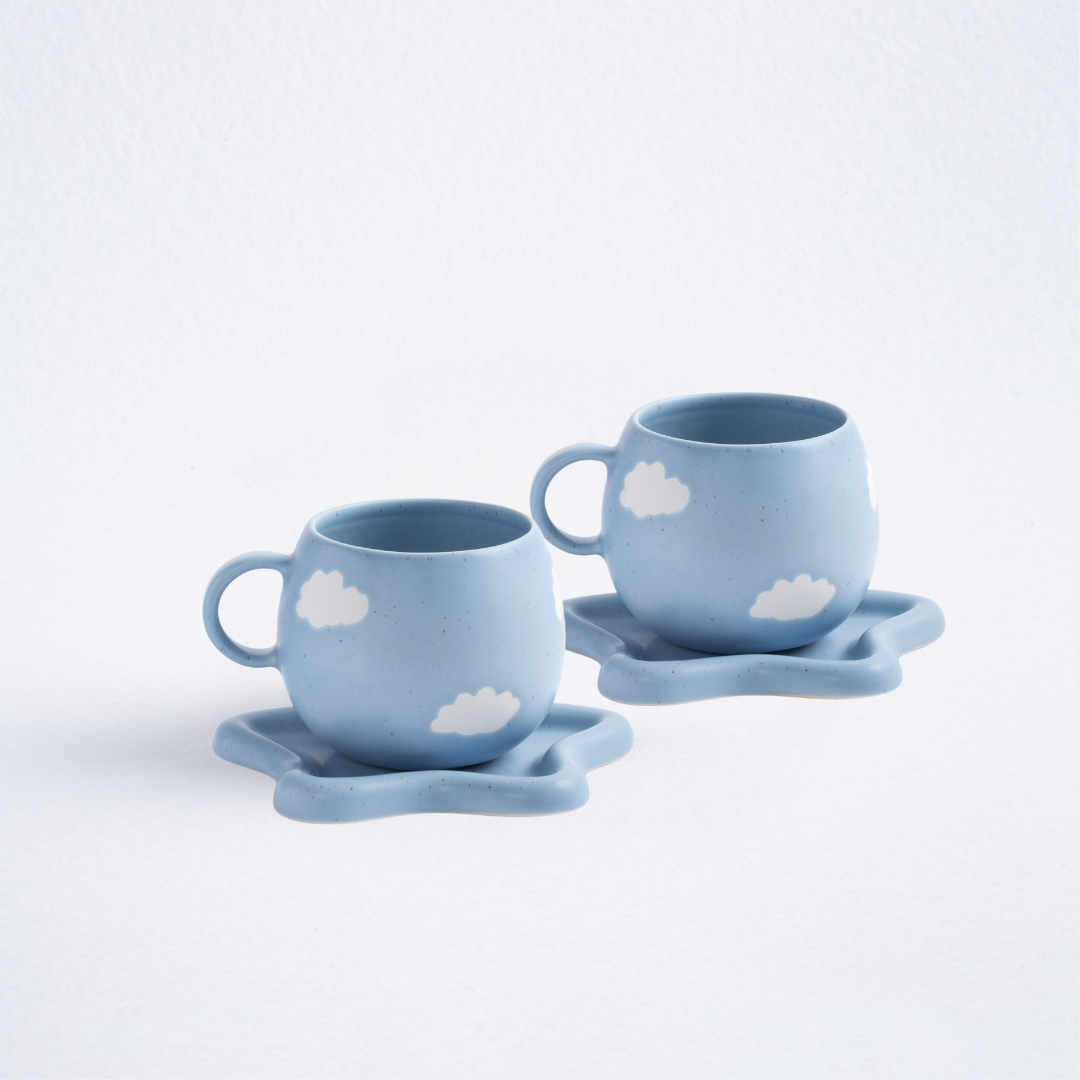 Cloud Twin Teeservice 4-teilig