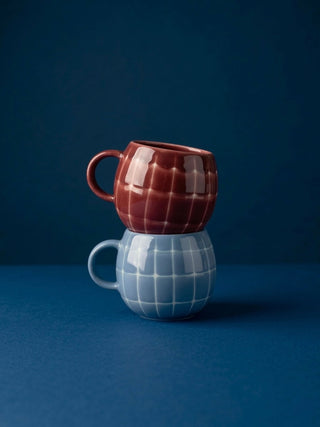 Pool Stoneware Mug 250ml Burgundy