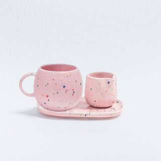 New Party Set 1 Small Tray + 1 Medium Ball + 1 Milk Jug - Gift Collection - Pink - Egg Back Home