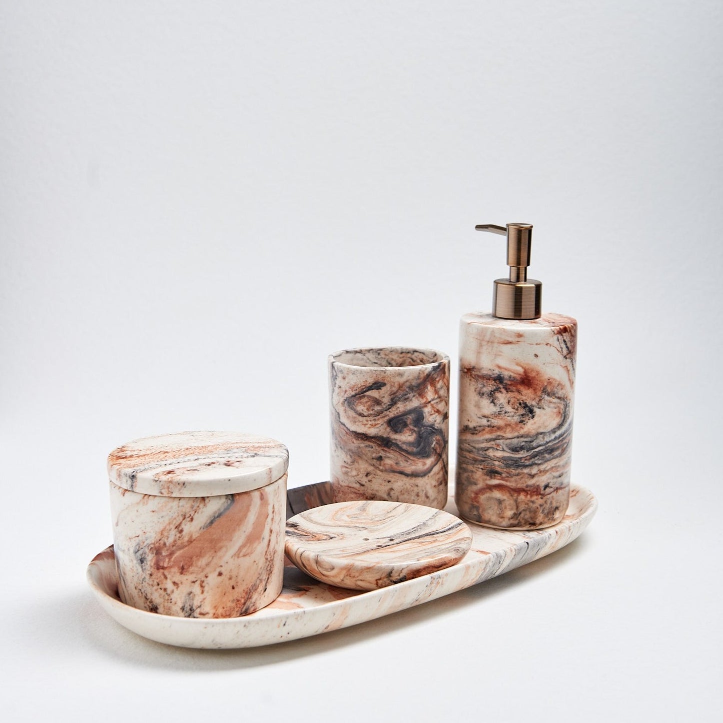 Marble Bathroom 6 Pieces Set