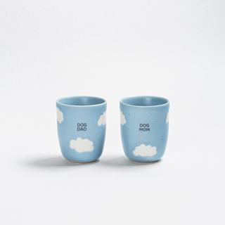 Cloud Medium Cup 220ml Dog Mom & Dad 2 Pieces Set