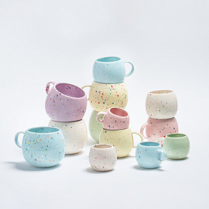 New Party Ball Mug 250ml - Mix 6 Pieces - Egg Back Home