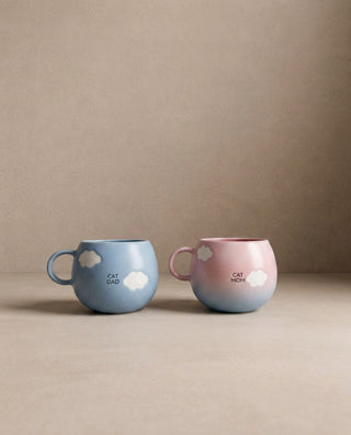 Cloud Mix Sunset Collection Mug 500ml Cat Mom & Dad 2 Pieces Set — shopify 2