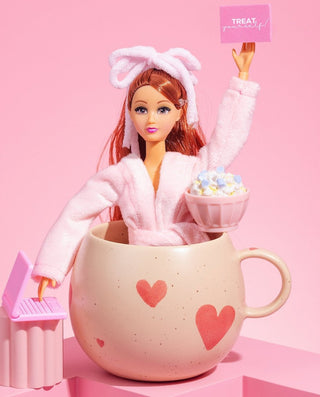 Cozy Hearts Stoneware Ball Mug 500ml Limited Edition