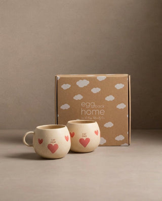 Cozy Hearts Stoneware Mug 500ml Cat Mom & Dad 2 Pieces Set — shopify 2