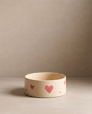 Cozy Hearts Stoneware Pet Bowl 16,5cm 2 Pieces Set — shopify 3