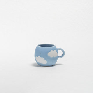 Cloud Set 2 Espresso Mug + 2 Mini Tray - Egg Back Home