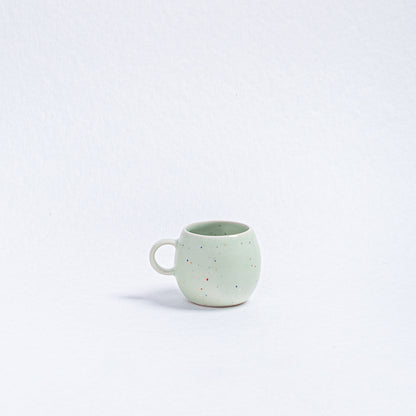 Nouvel ensemble de fête 2 tasses à expresso + 2 mini plateaux - Vert