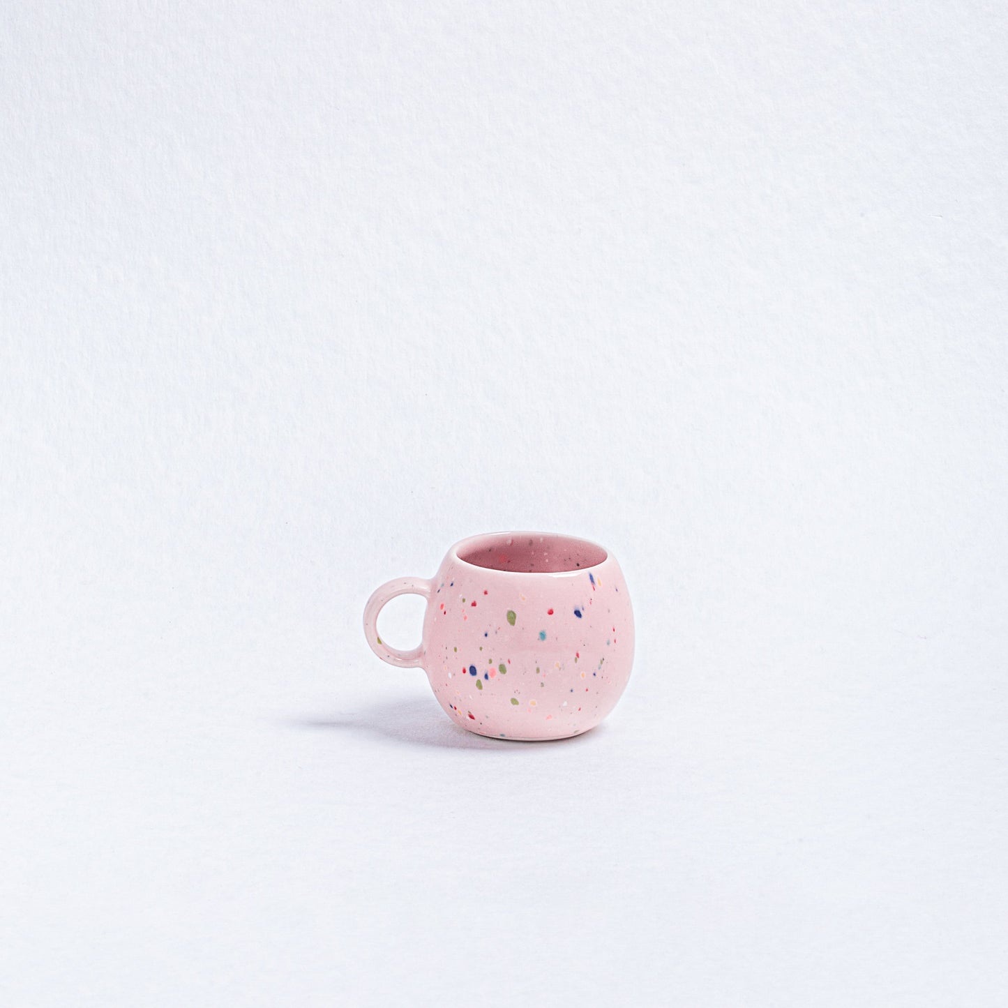 Nouvel ensemble de fête 2 tasses à expresso + 2 mini plateaux - Rose