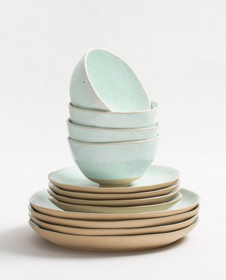 Minted Stoneware Set 12pcs