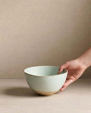 Minted Stoneware Bowl 15cm — handscale 1