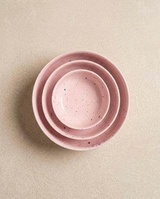New Party Bowl Trilogy Set 3 pieces Pink