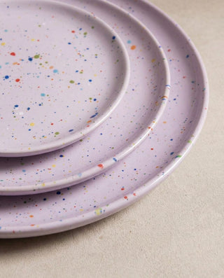New Party Bread Plate 17cm Lilac — macro 4