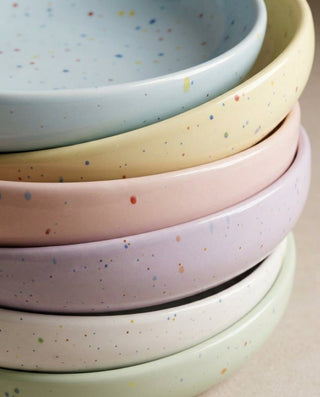 New Party Low Pasta Plate 23cm - Mix 6 Pieces — macro 1