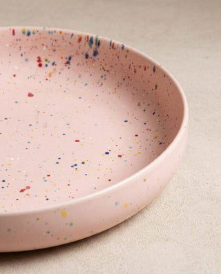 New Party Low Pasta Plate 23cm Pink — macro 1
