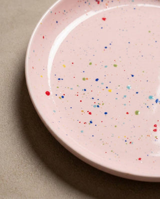 New Party Low Pasta Plate 23cm Pink — macro 2