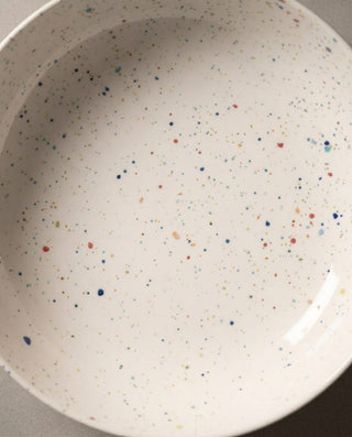New Party Pasta Plate 21cm White — macro 1