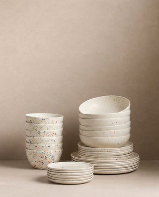 New Party Stoneware Set 30 Pieces White