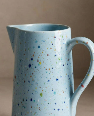 New Party Stoneware Pitcher 1.5L Soft Blue — macro 1