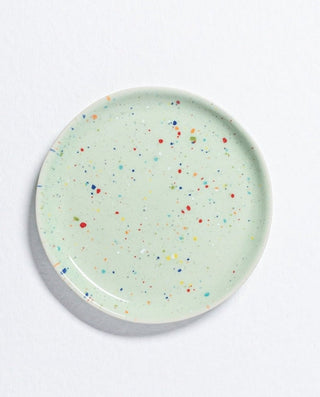 New Party Bread Plate 17cm Green