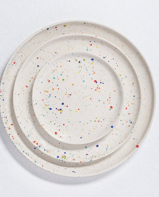 New Party Bread Plate 17cm White