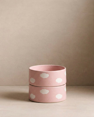 Pink Cloud Stoneware Pet Bowl 16,5cm 2 Pieces Set — shopify 1