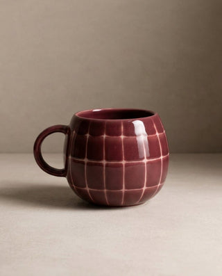 Pool Stoneware Mug 250ml Burgandy — shopify 1