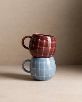 Pool Stoneware Mug 250ml Burgandy — shopify 2