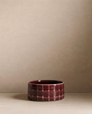 Pool Stoneware Pet Bowl 14cm Burgandy 2 Pieces Set — shopify 1
