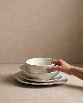 Pure Stoneware Pasta Plate 22cm — handscale 5