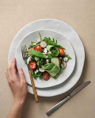 Pure Stoneware Salad Plate 21cm — handscale 3