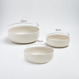 White Bowl 23cm - Egg Back Home