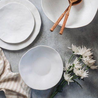 Nature Shape White Dinner Plate 27cm - Egg Back Home