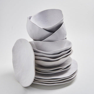 Nature Shape White Bowl 15cm - Egg Back Home
