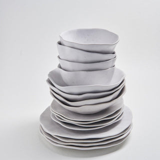 Nature Shape White Salad Plate 22cm - Egg Back Home