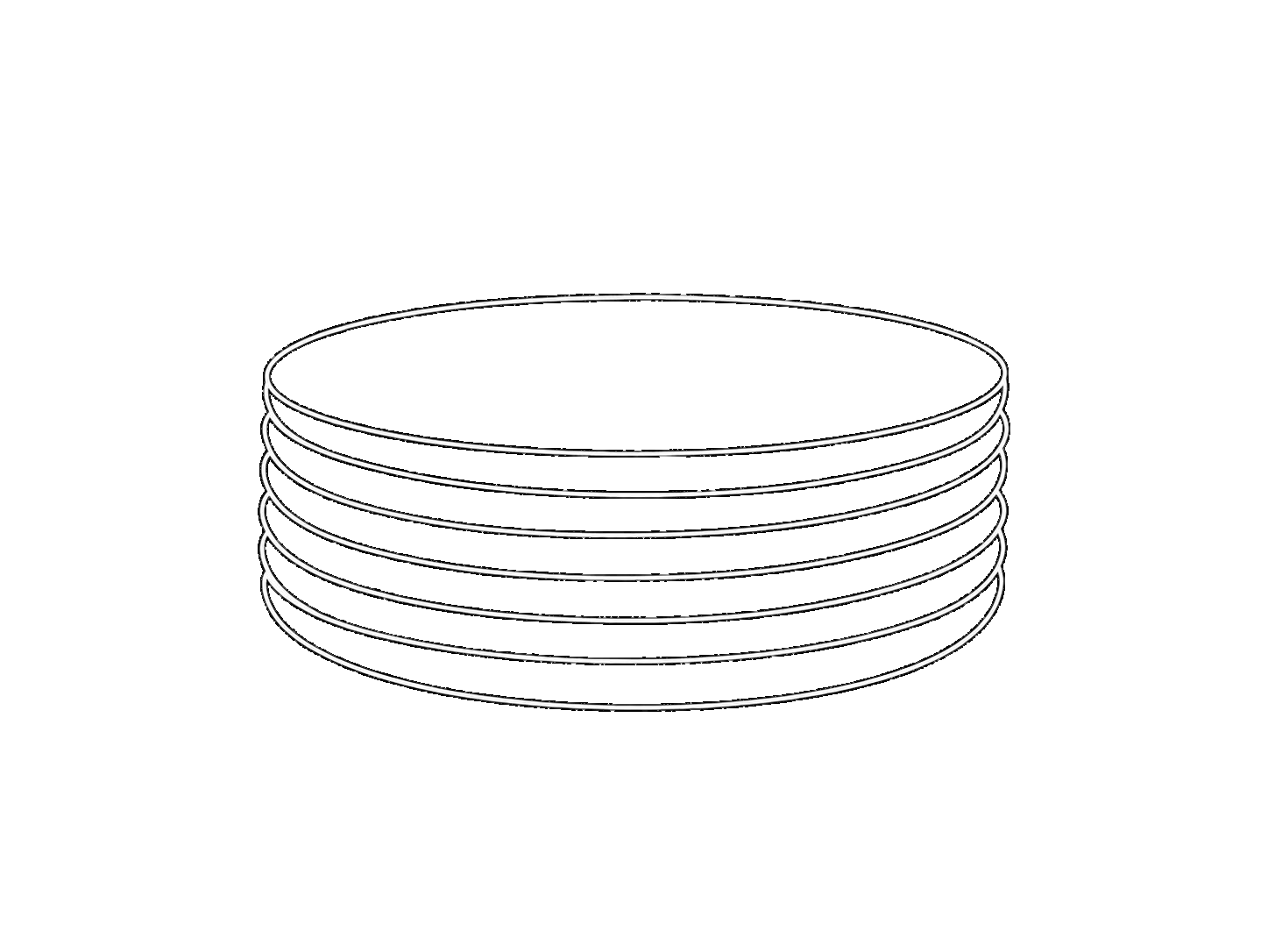 Ny fest salat tallerken 22cm lilla